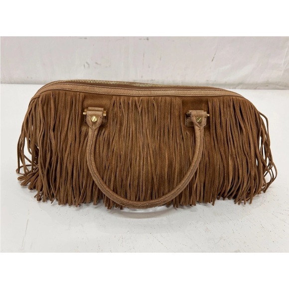 Tory Burch Handbags - Tory Burch Brown Suede Fringe Handbag